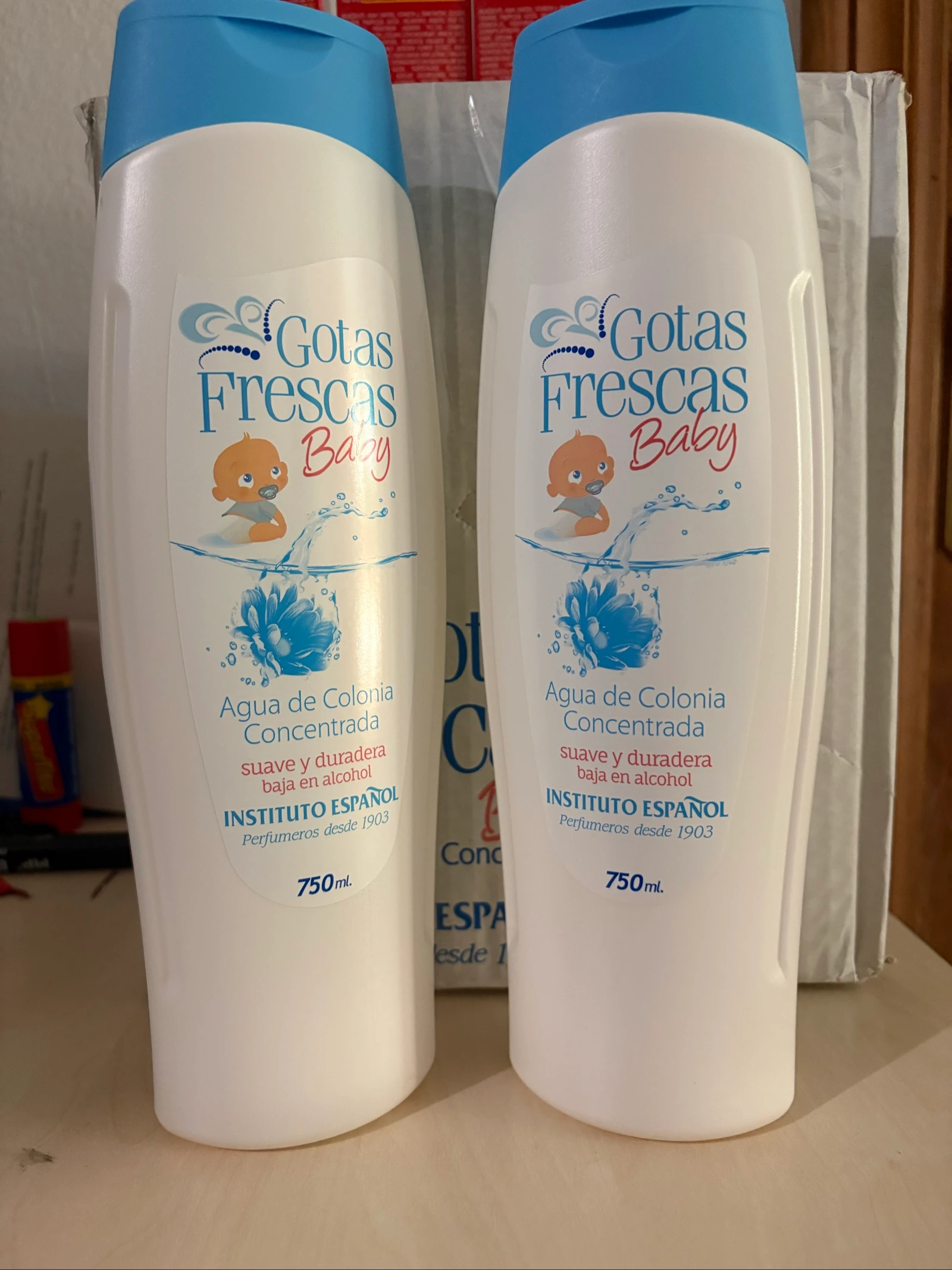 2 Agua de Colonia Concentrada Gotas Frescas Baby